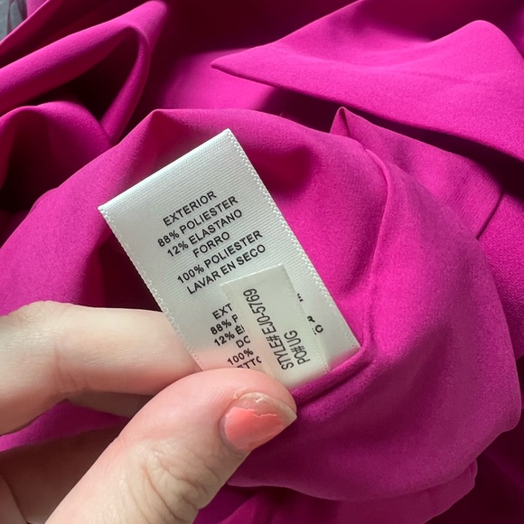 Eliza J Size 10 Magenta Dress - Picture 6 of 9